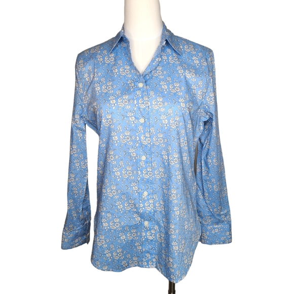 J. Crew Slim-fit shirt in Liberty Capel floral sky blue print 4 - Picture 1 of 9